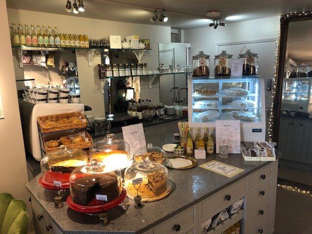 Homemade cakes on the café counter at 4 You From Me