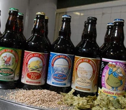 Bottled Country Life Brewery ales at The BIG Sheep