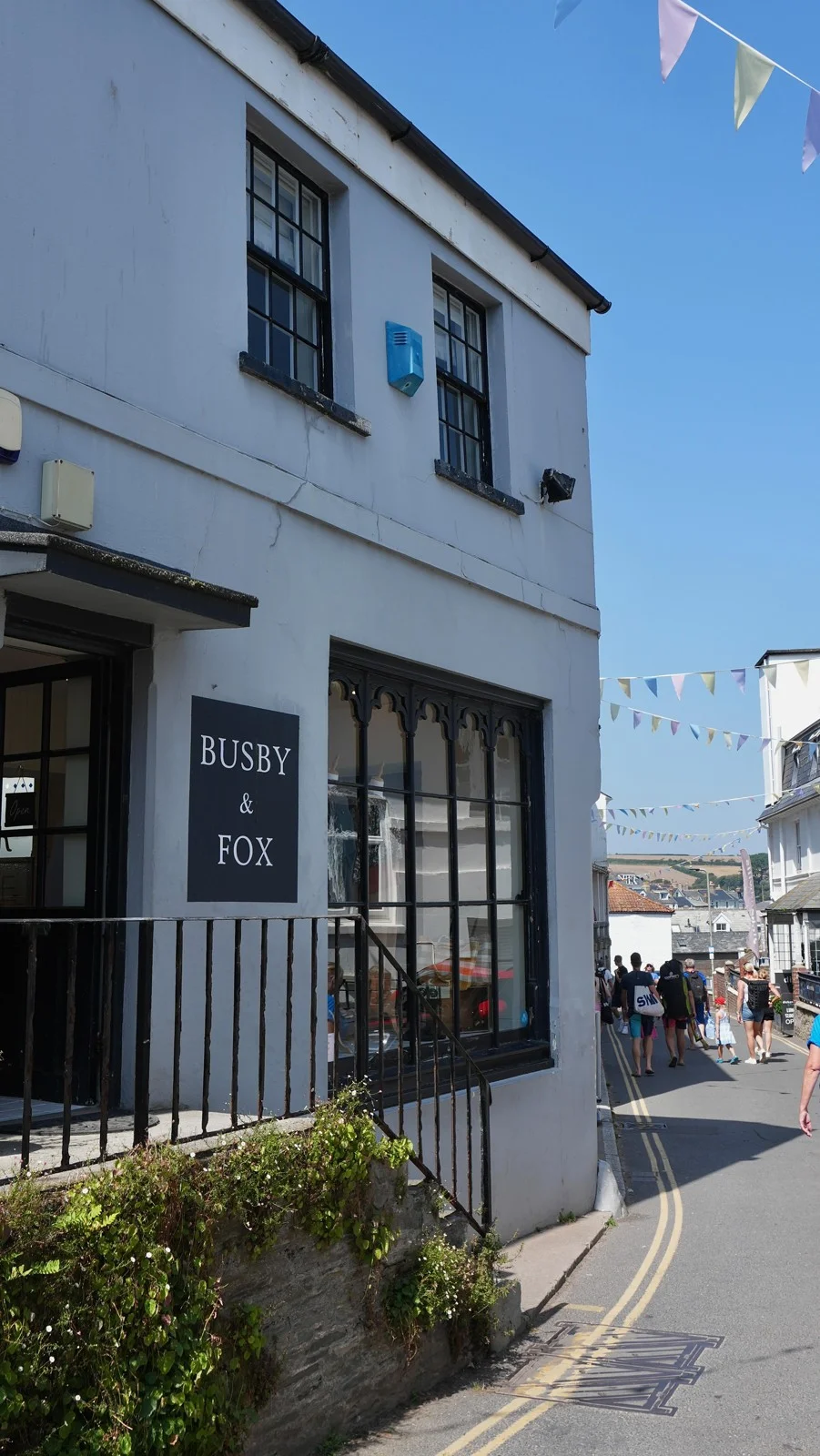 Busby & Fox’s Salcombe shopfront on Fore Street