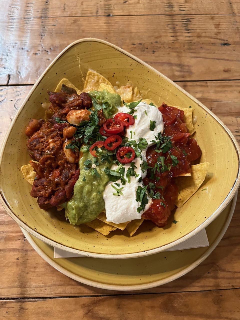 A savoury café dish at Cafe 3 Sixty
