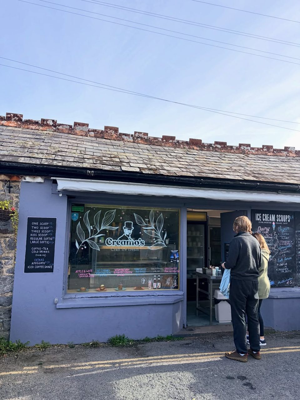 Creamo’s lilac shopfront on St Lawrence Lane in Ashburton