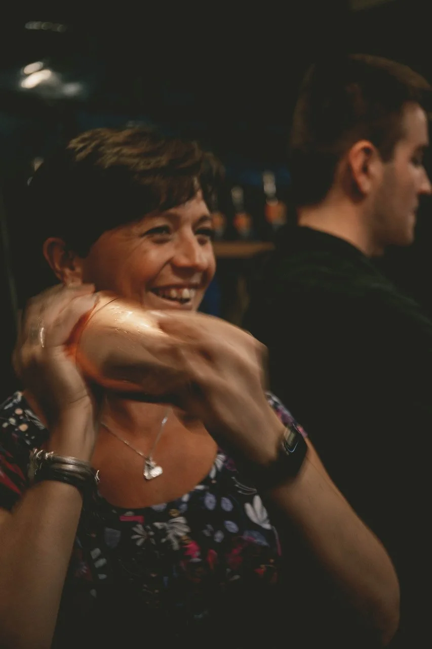 A cocktail being shaken at a Devon Cove event