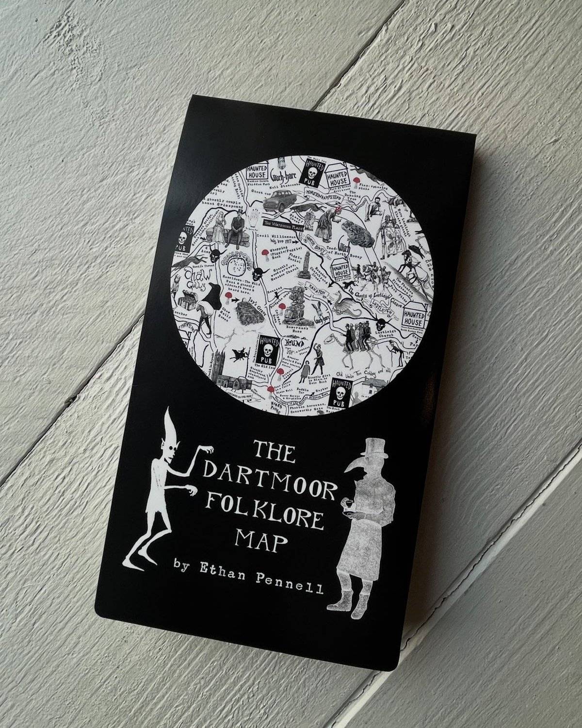Folded Dartmoor Folklore Map sold at Field System