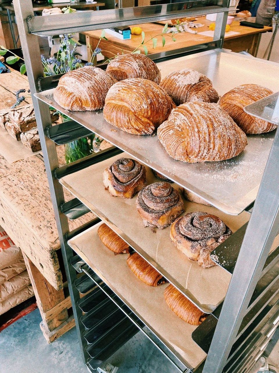 Fresh pastries displayed at Heartbreak Bakery