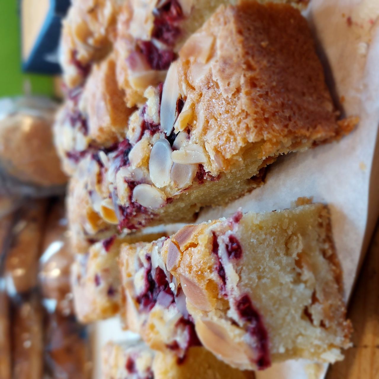 Raspberry and almond frangipane photographed by The Hideaway