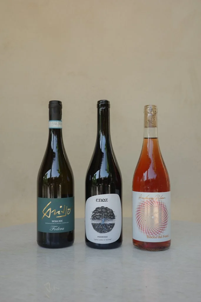 Three wine bottles photographed for Inba’s official gallery