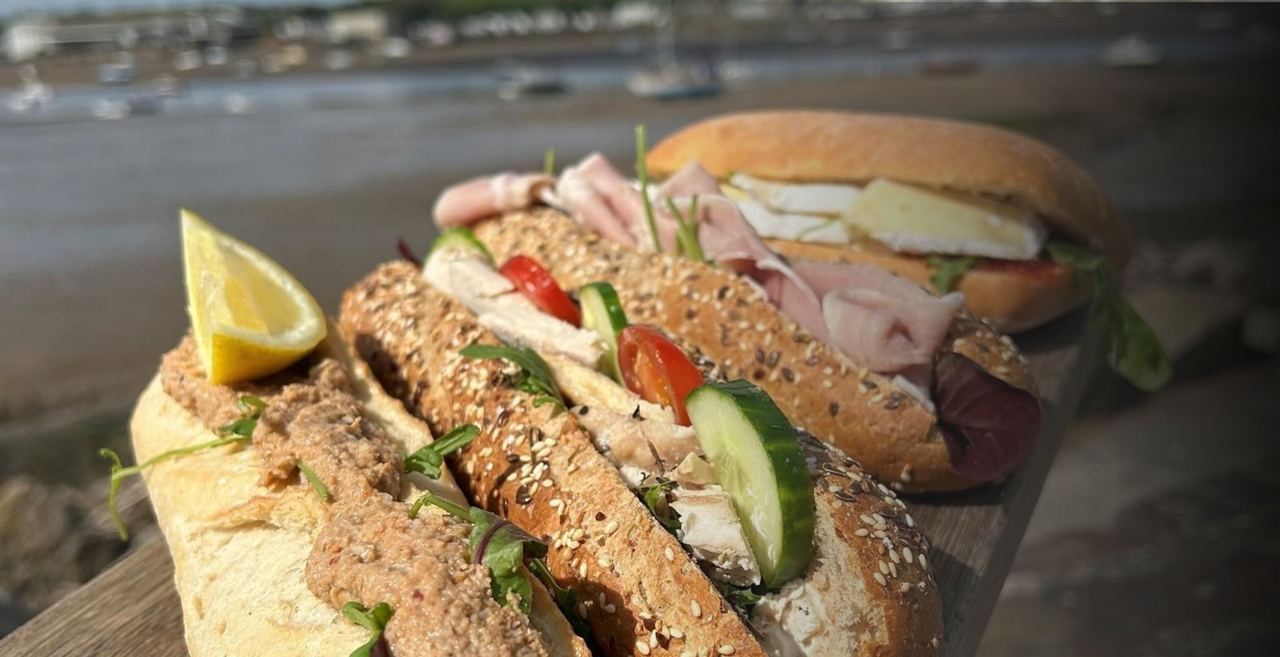 Fresh filled baguettes from Johns