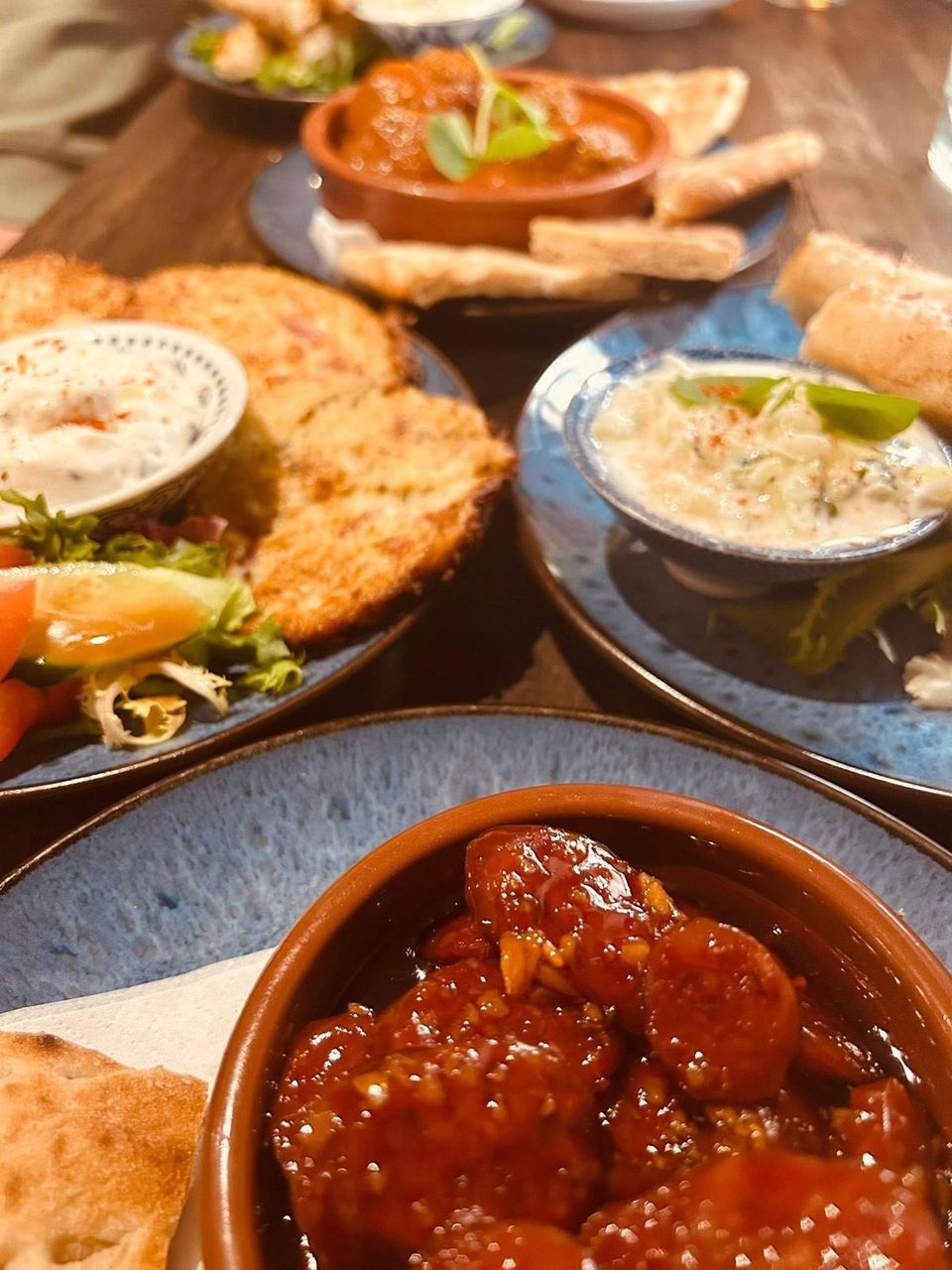 Small dishes and bread at The Mad Merchant