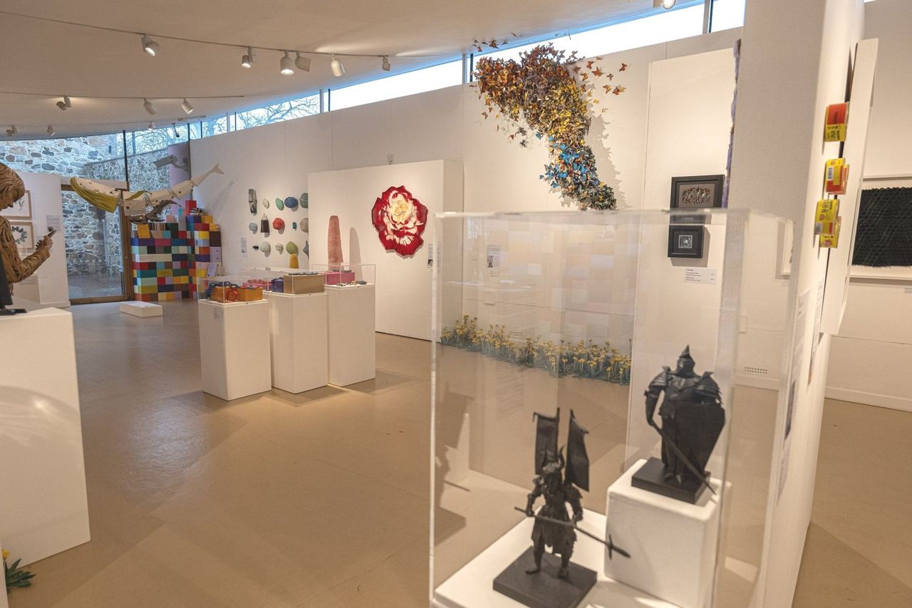 Light-filled exhibition gallery at MAKE Southwest