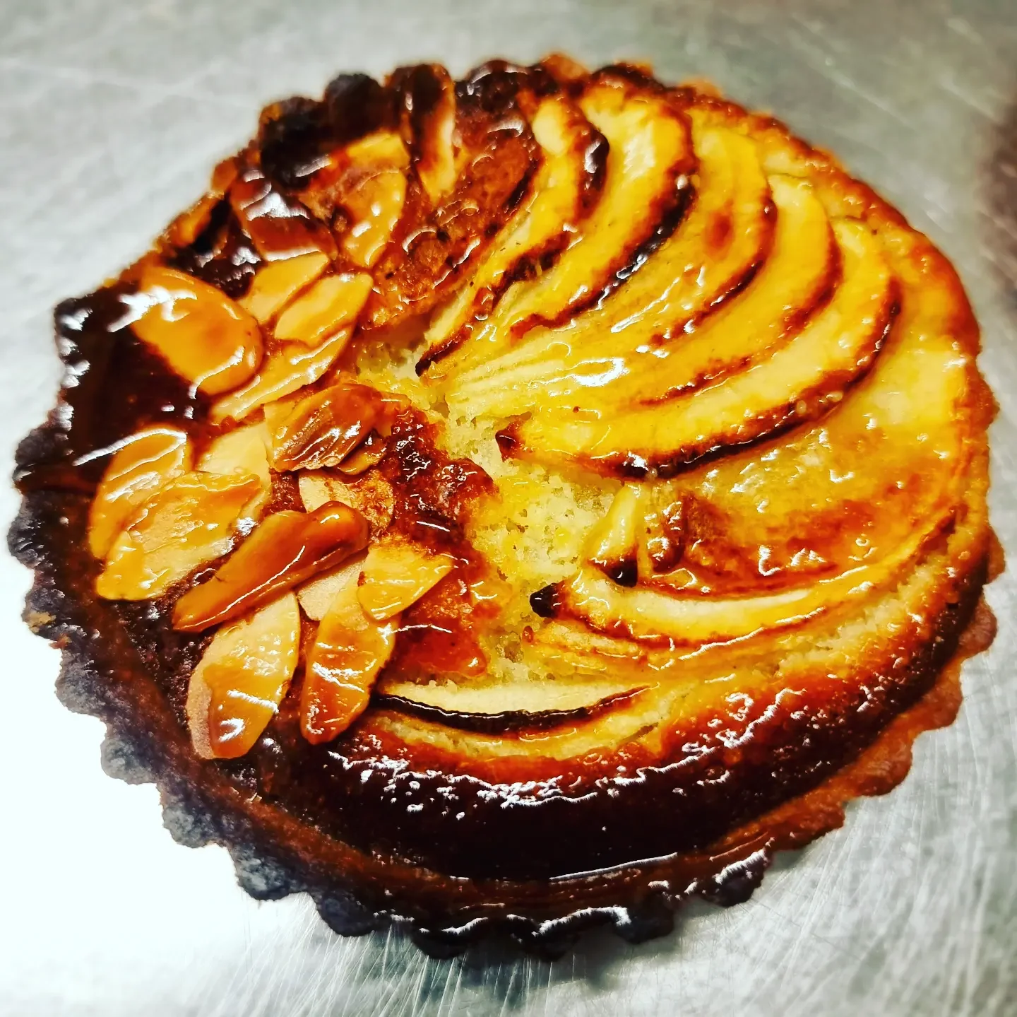 A glazed fruit tart from the Mangetout counter