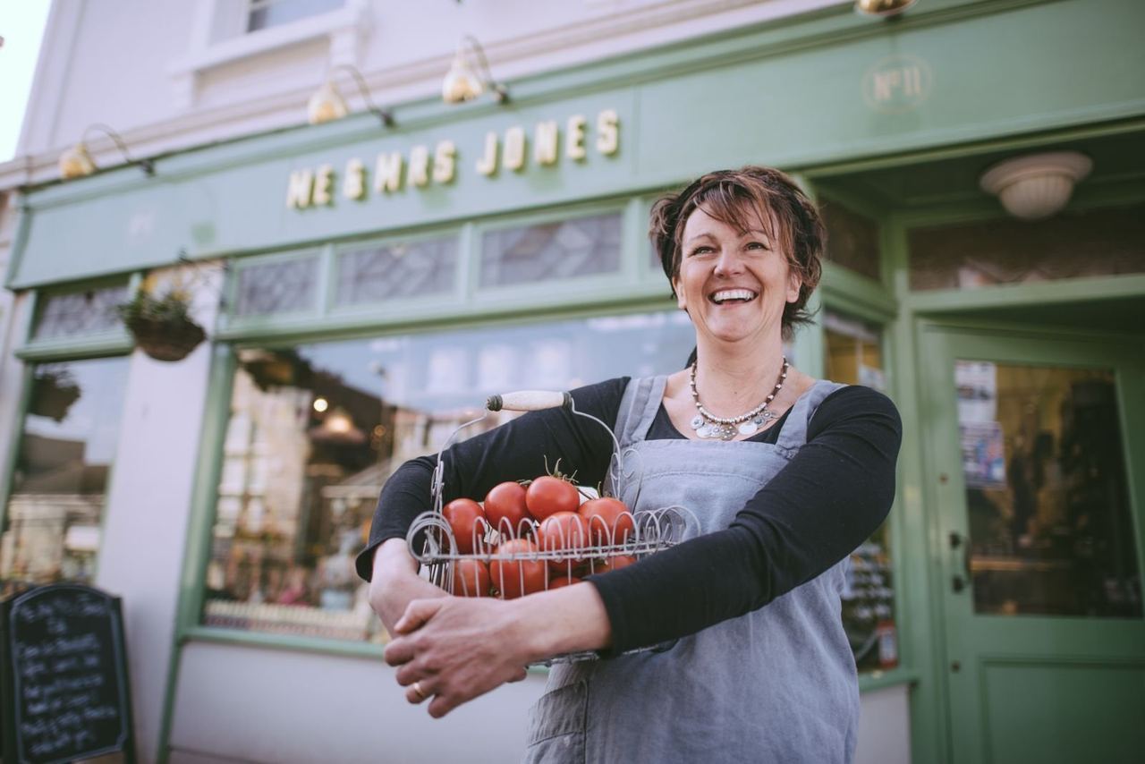 The family deli shopfront at Me and Mrs Jones