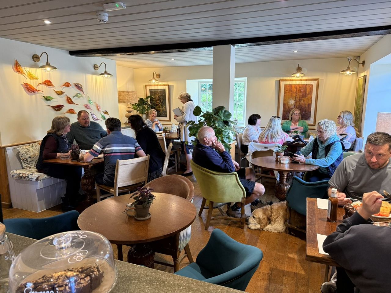 The bright dining room at Miller’s Coffee Shop