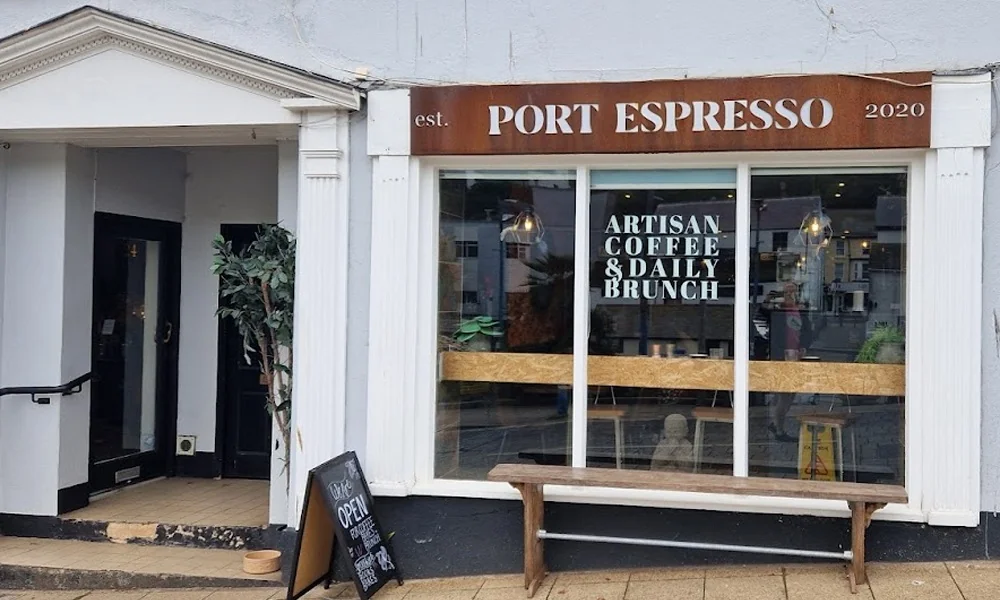 Port Espresso’s shopfront at 26 Middle Street