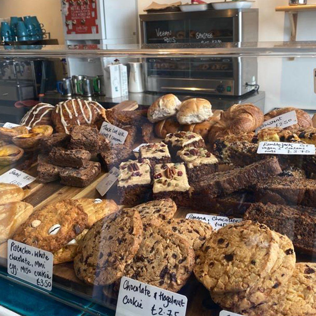 Homemade cakes on The Porthole counter