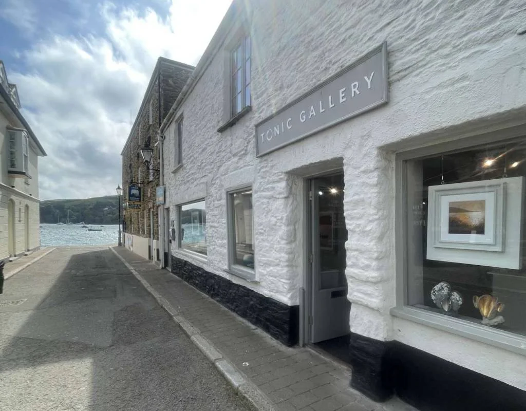 Tonic Gallery exterior on Union Street, with the water visible at the end of the street