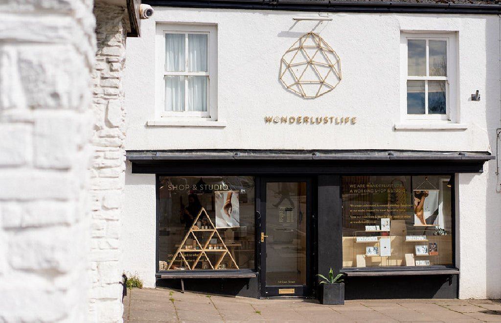 The white-fronted Wanderlust Life shop on Caen Street